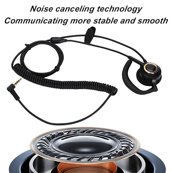Call Center-headset med mikrofon bakmonterad brusreducerande kundtjänst Headset 3,5 mm