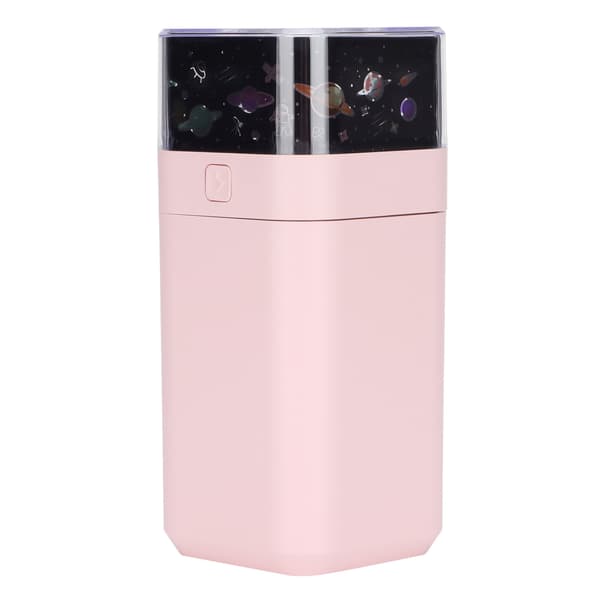 Starlight luftfukter ultralyd LED nattlys stillegående 300 ml dobbel modus mini luftfukter med stjernelysprojeksjon rosa