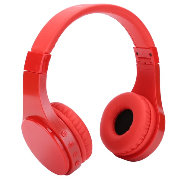Trådlöst Bluetooth-headset med huvudband, stereo-hörlurar med stöd för minneskort