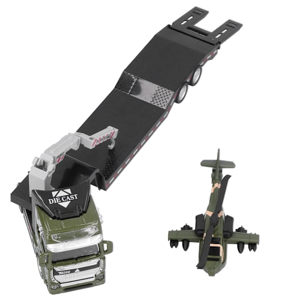 Militär lastbilar flygplan modell leksak set legering hög simulering fordon leksak för barn barn militärgrön