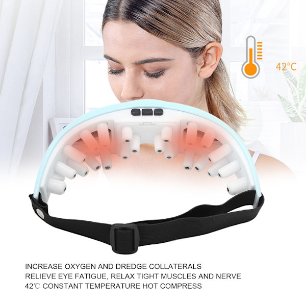 Intelligent elektriskt synskydd Varm kompress Lindra trötthet Ögonlapp Ögonmassageapparat Ögonmassager
