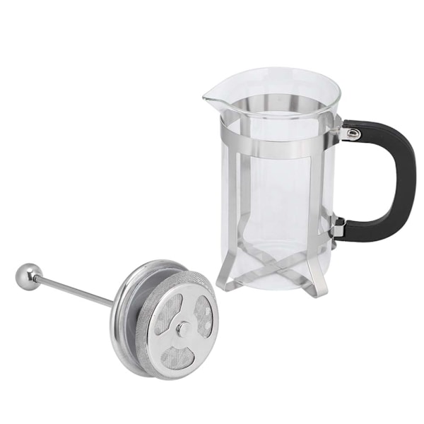 Lasinen korkea lämpötilaa kestävä kahvinkeitin kahvipannu kotitalouskäyttöön 600 ml