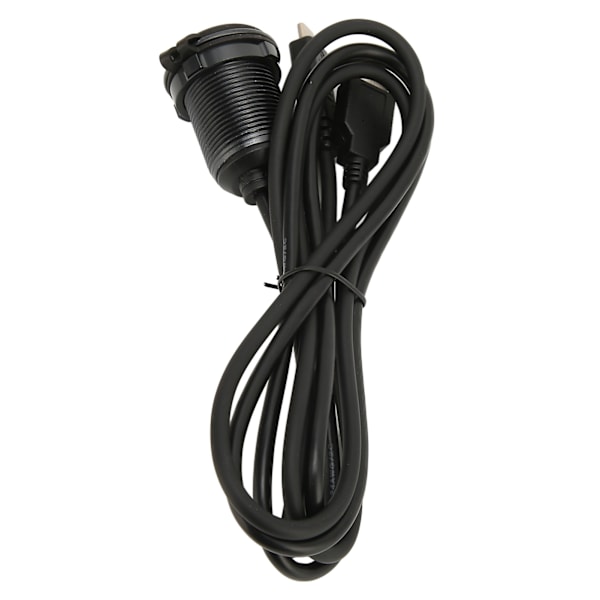 1m dobbel port bil flush mount kabel dashbord USB2.0 hann til hunn type C 2.0 kabel med LED lys for bil yacht motorsykkel