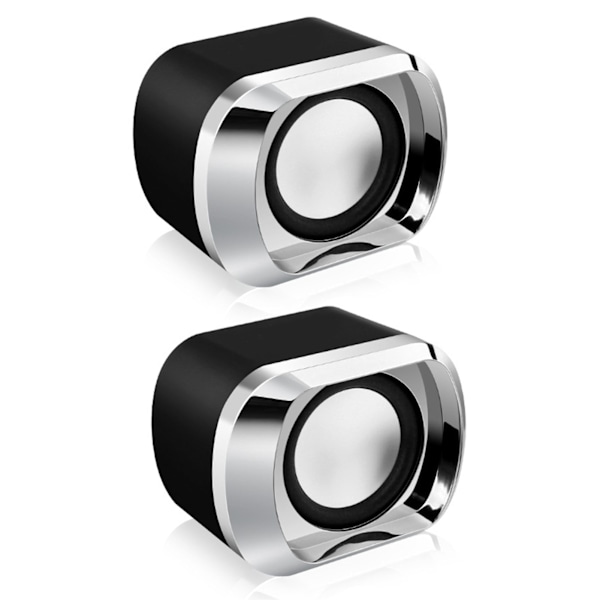 1 par mini-skrivbordshögtalare multifunktionell stereoljud stark bas stor volym USB mini-högtalare för dator bärbar dator skrivbord