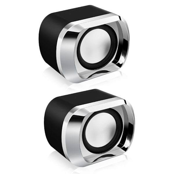 1 par mini skrivebordshøyttaler multifunksjon stereo lyd sterk bass stort volum USB mini høyttaler for datamaskin bærbar PC skrivebord