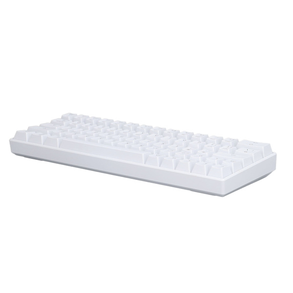 Mekanisk tangentbord 64 tangenter RGB trådlös 2.4G BT3.0 5.0 Typ C trådbunden anslutning ergonomisk vit mekaniskt tangentbord linjär action switch