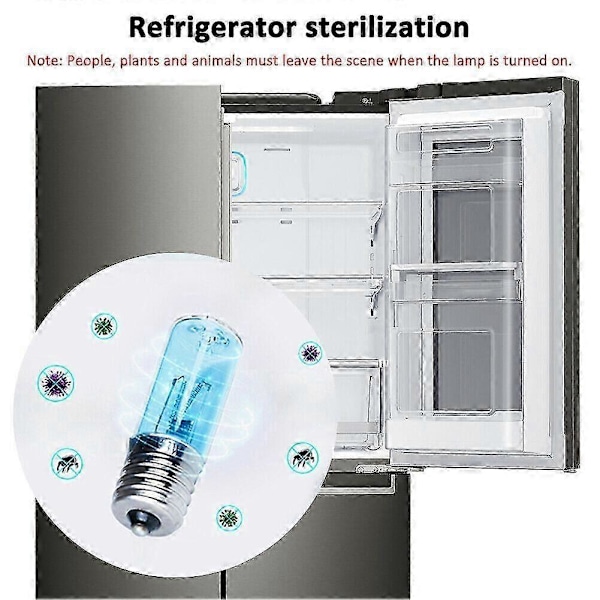 UVC-valot Germisidinen lamppu Ultravioletti DC 10V UV-valoputki E17 3W Desinfiointi Kvartsila
