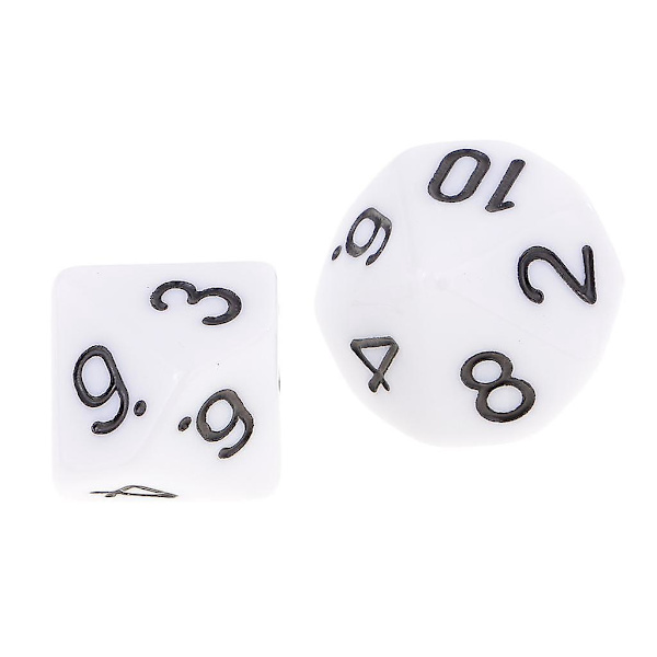 20 kpl 10-sivuista noppaa D10 monisivuista noppaa Dungeons and Dragons -peleihin