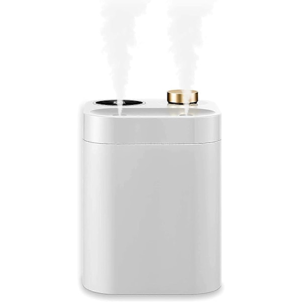 800ml Portabel Trådlös Luftfuktare, Mini Växt Cool Mist Luftfuktare Batteridriven, 28dB Tyst, USB Uppladdningsbar för Sovrum, Hem, Kontor (Vit)