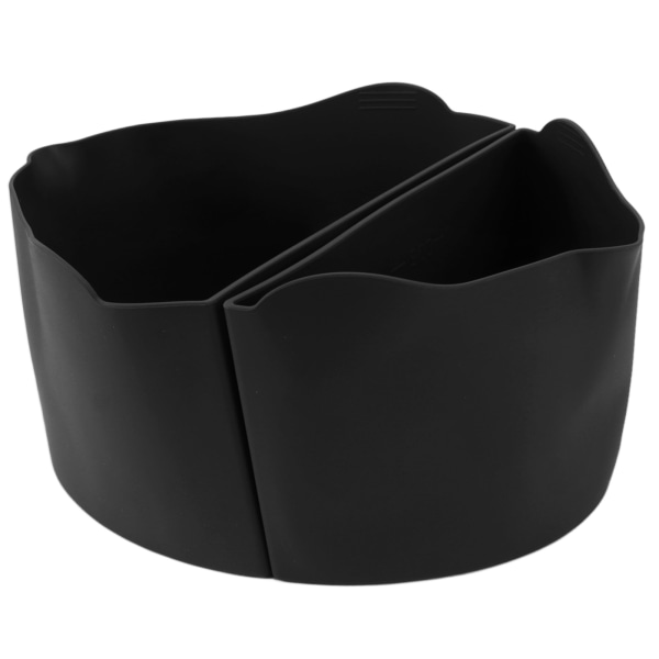 2 i 1 Slow Cooker Divider Gjenbrukbar Mat Grade Silikon Cooker Liner med Løftehåndtak for 6 Quart Pot Svart
