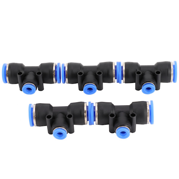 50 stk Quick Connector 3-vejs PU luftrør Plast pneumatiske konnektorer Slangefitting PEG12‑6‑12