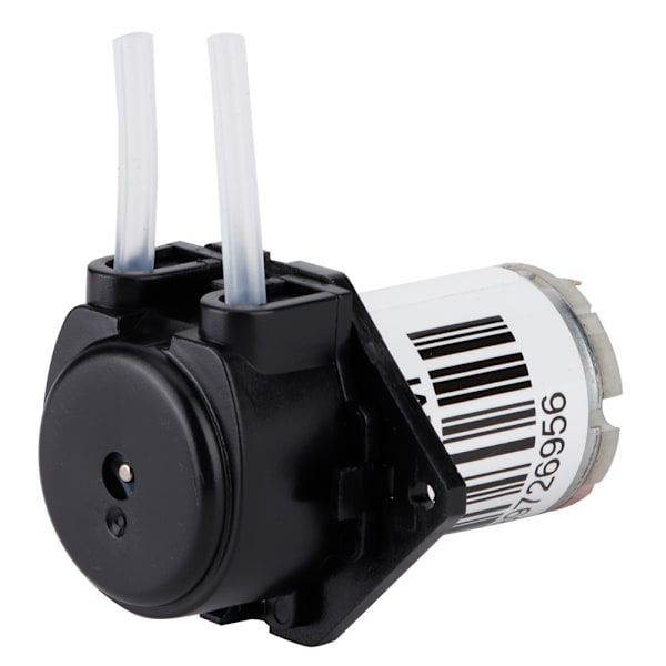 Musta litteä miniperistalttinen pumppu silikoniputken itseimeytyvä vesipumppu koeanalyysiin (12V)