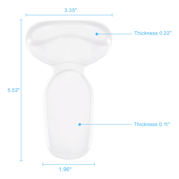 Hælputer Grips Liners Bakside Hælpute Innleggssåler for blemmer med høye hæler, Skogelinnlegg