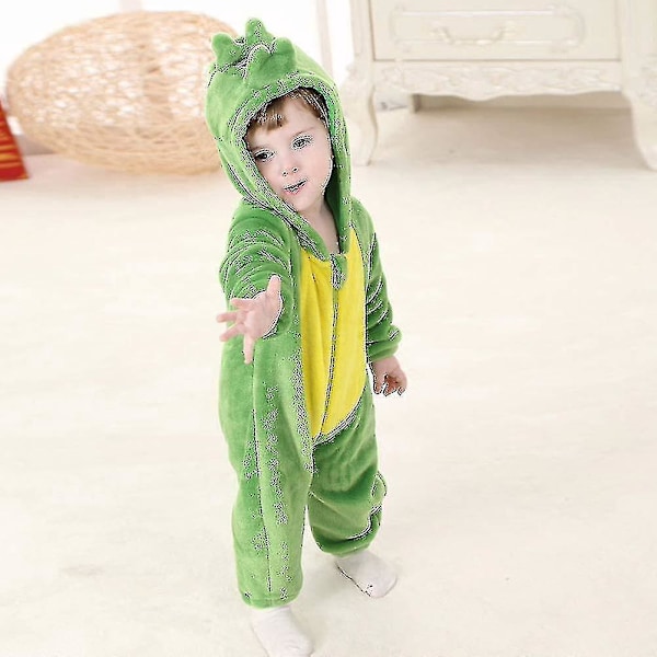 Dinosaur Onesie med hette for barn, Halloween 24-30 måneder