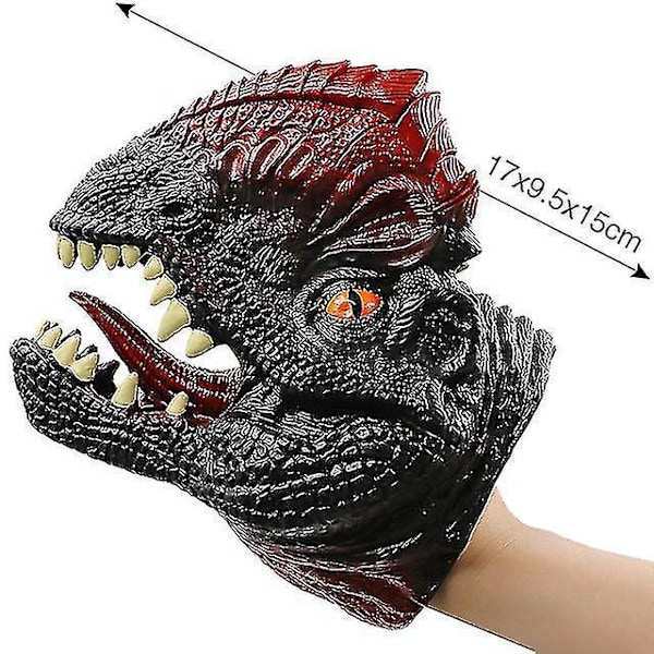 Dinosaur Claw Hand Puppet for Adults - Fun Anime Accessory for Dinosaur Lovers Dinosaur Black Red