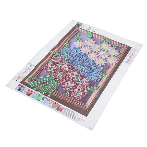 5D Strassmålningssatser Bra vidhäftning Högupplöst tryck DIY Strasskonst Blomstersatser för heminredningspresenter