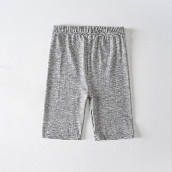 Baby Girl Tight Fit Shorts Undgå Eksponering Høj Elasticitet Tynde Småbørn Cykelshorts til Sommer Grå 110(100‑110cm / 39.4‑43.3in)