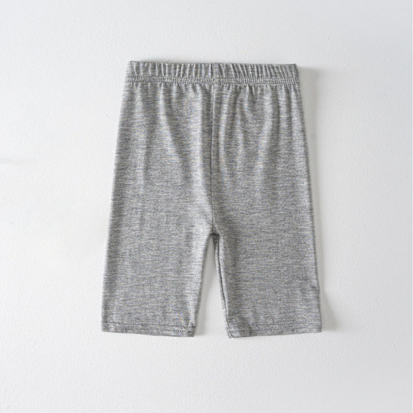 Baby Girl Tight Fit Shorts Undvik exponering Hög elasticitet Tunna småbarn cykelshorts för sommar Grå 110(100‑110cm / 39.4‑43.3in)