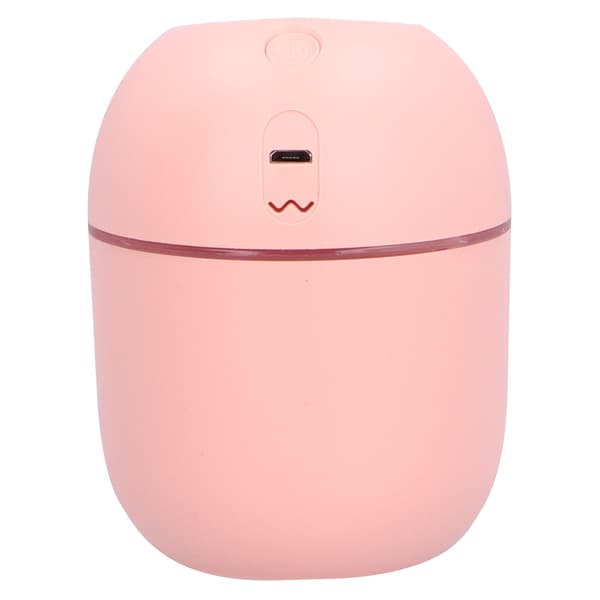 Bærbar Mini Luftfugter USB Opladning Skrivebords Luftfugter Soveværelse Luftfugter med LED Lys Pink