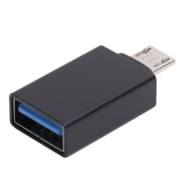 USB til Android Adapter Micro OTG Konverter Kobling Dataoverføring Ladeenhet Svart