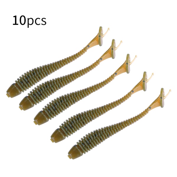 10 stk 5 cm myke kunstige fiske lokker larve orm agn fiskeutstyr tilbehør A