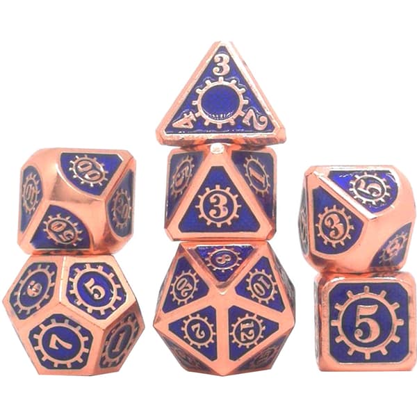 7 stk. sett sinklegering metall terninger sett polyhedrale terninger sett RPG terninger sett for rollespill brettspill