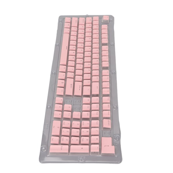 ABS Keycaps 108 Nøgler Dobbelt Lag To Farve Lys Transmission Keycap til 61 87 104 108 Nøgler Mekanisk Tastatur Pink