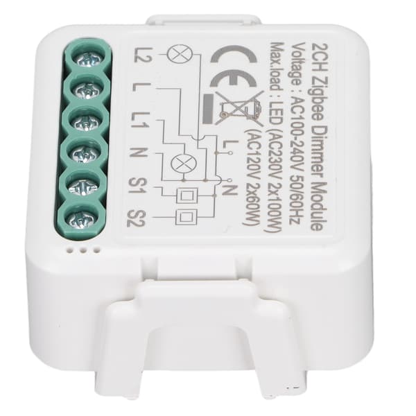 Smart Switch-modul Trådløs kontroll Intelligent WiFi-brytermodul for elektriske apparater AC 100-240V ZigBee