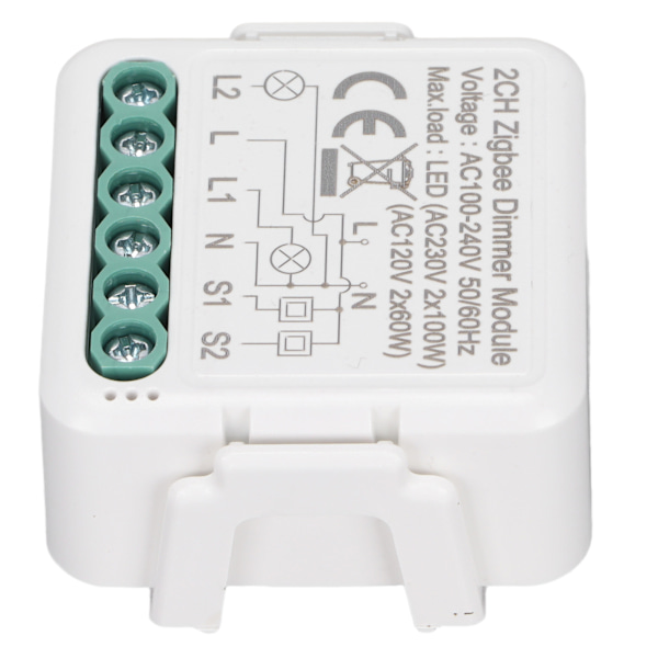 Smart Switch Module Trådlös Kontroll Intelligent WiFi Switch Modul för Elektriska Apparater AC 100‑240V ZigBee