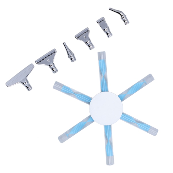 Diamantmaleri Pen Set Med 6stk Metal Spidser Blå DIY Diamantmaleri Multi Point 5D Diamantmaleri Værktøj