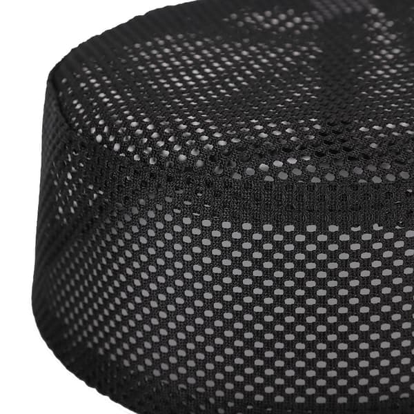 Polyester Blandet Bomuldsklud Muslimsk Bedebønshat Islam Mand Broderi Hat (Sort 56cm)