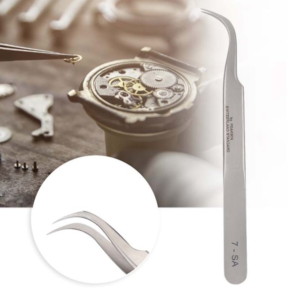 Antimagnetisk syrafast pincett i rostfritt stål Reparationsverktyg för watch med hög hårdhet (#2)