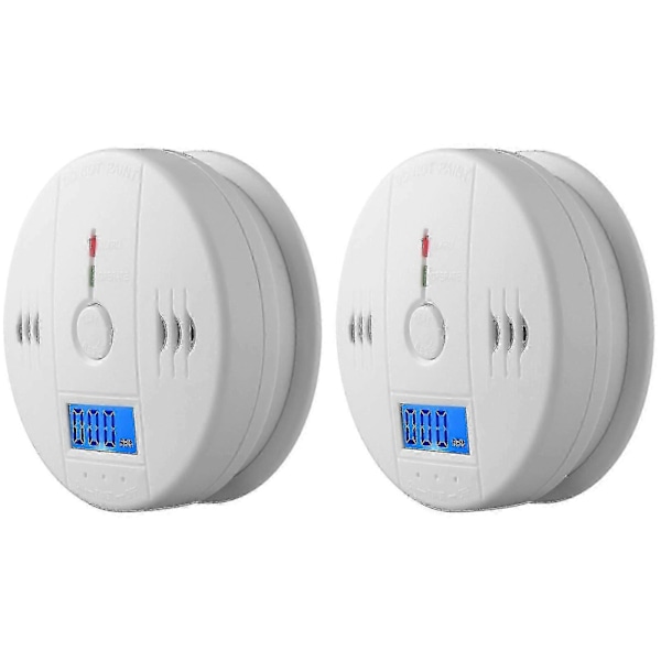 2-pack Rökdetektor och Kolmonoxidvarnare med LCD-display A