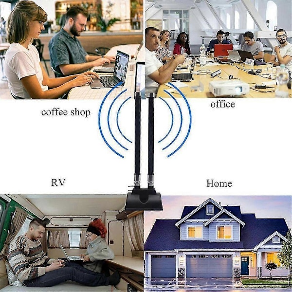 5G CPE Ruter Antenne LTE SMA Hann Antenne Høy Gain 46DBi 5G Ekstern Skjøteledning Magnetisk Base Antenne