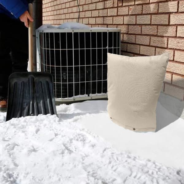Utomhus vinterrörsskydd Frostskydd Vattenkranöverdrag Vattentät rörisolerad påse (beige)