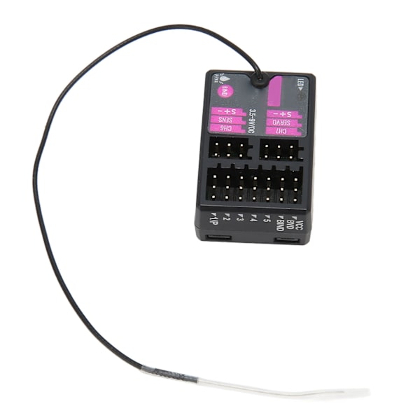 RC-vastaanotin 7-kanavainen pitkän kantaman sisäänrakennettu gyro, 2-suuntainen 2,4G-vastaanotin FS G7P -lähettimelle RC-lentokoneen autovene