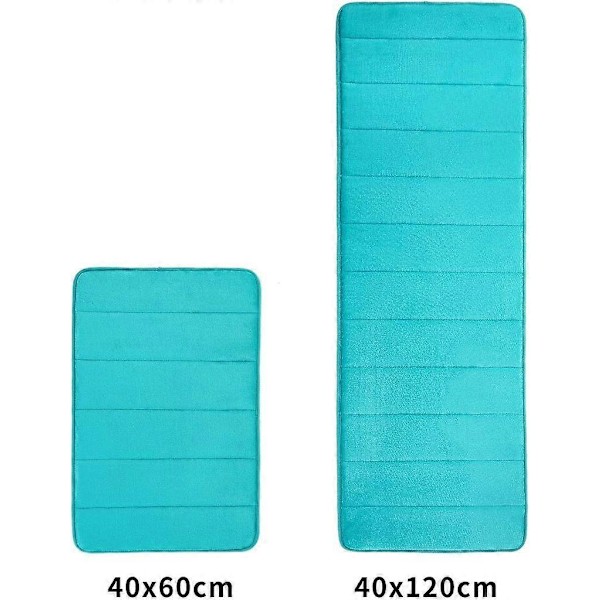 Badrumsmattor Absorberande Halkfri Badrumsmatta Tvättbar Badrumsmatta-40x60cm, Grön