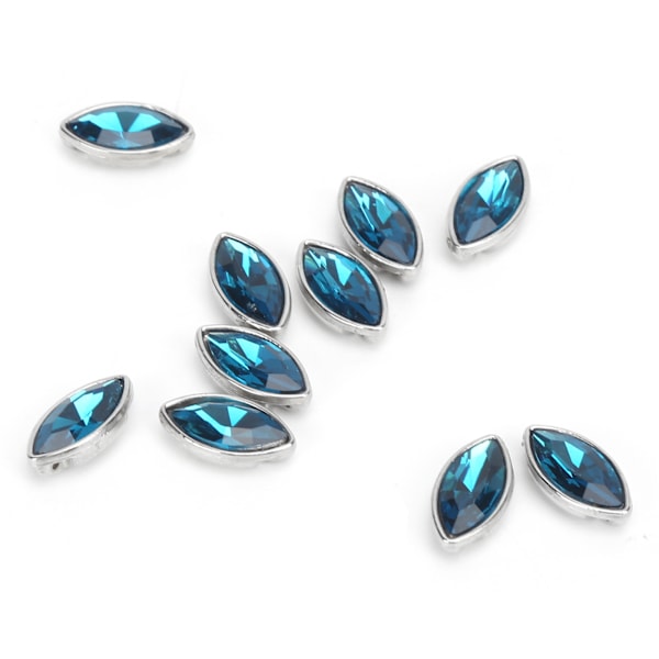 Hesteøje Rhinestones Skinnende Fashion Nail Art Rhinestones til DIY Håndværk Dekoration TøjPåfugleblå