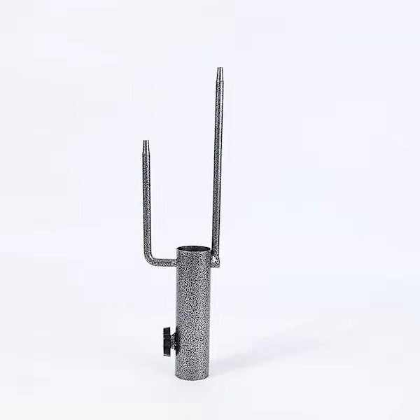 Justerbar Bärbar Parasollbas - Tunga Metallstativ för Flaggor, Stora Parasoller, Fiske Spö - Utomhus Park Strand (1 Pack)