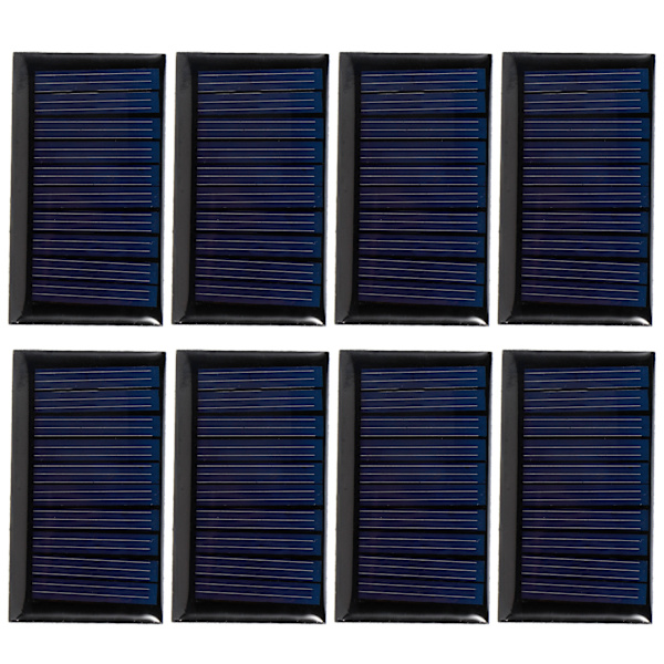 8 kpl 30 mA 5 V:n miniaurinkokennoa, aurinkopaneeli, DIY-aurinkoepoksilevy, sähkölelujen materiaalit, aurinkokennojen laturi