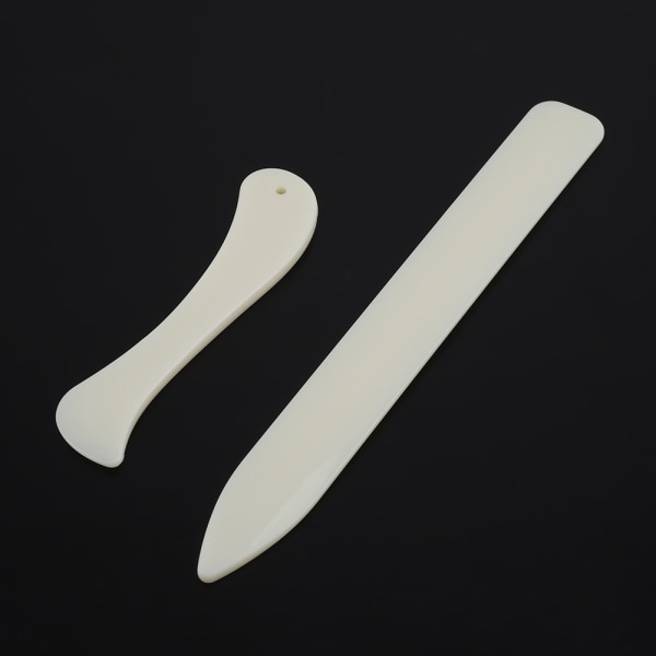 2 STK/sett White Bone Folder Papir Creaser Tool Scoring Folding Krøllekanter