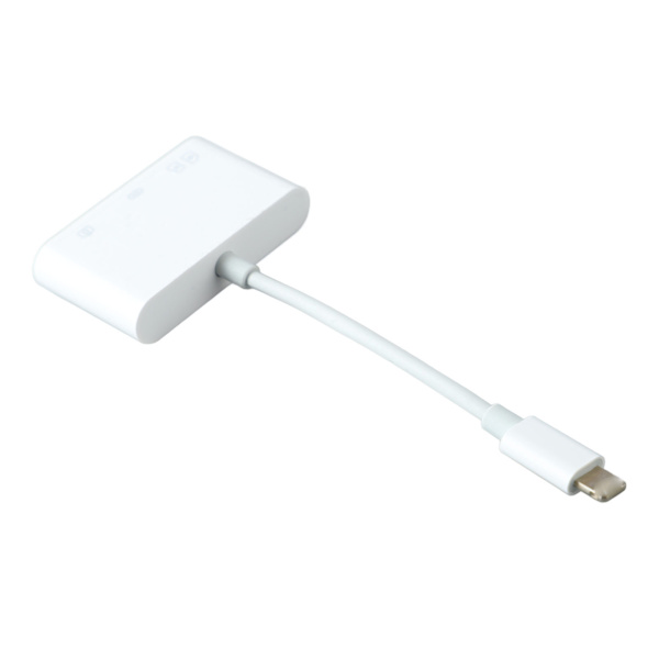 4-i-1-kortläsare 10 cm linje OTG minneskortläsare adapter för IOS-telefon surfplatta