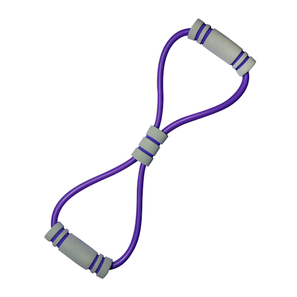 Figur 8 Fitness Motståndsband 8-formad Motståndsband Dragande Rep Bröst Arm Träningsutrustning för Kvinnor Hemträning Lila