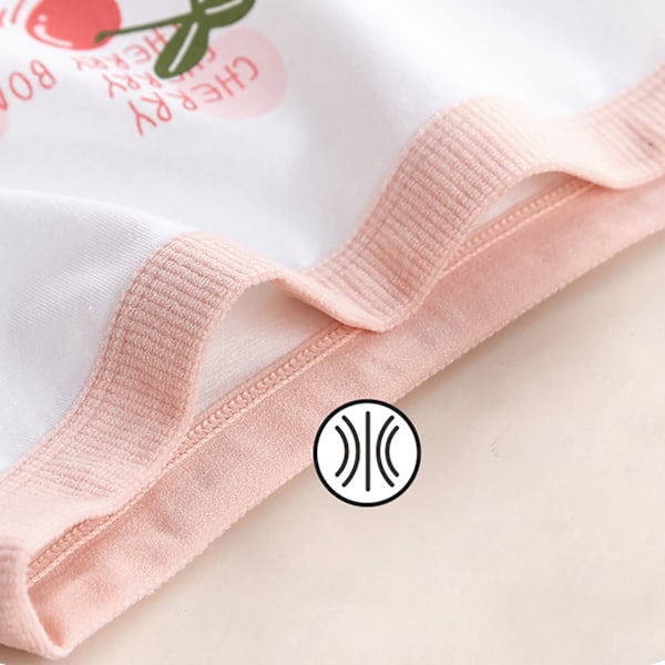 4 stk. Pigetrusser i Bomuld, Åndbar, Komfortabel, Hudvenlig, Svedabsorberende Boxer Briefs til Børn 150 cm/59,1 tommer til 25-31 kg/55,1-68,3 pund