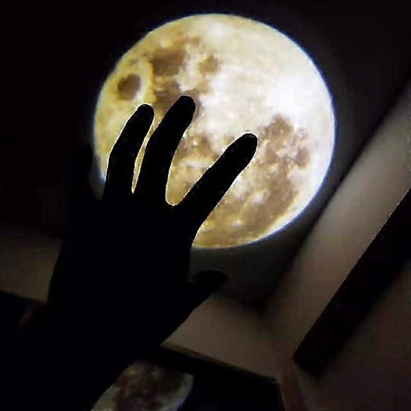 Halloween Projektionslampe Stjerneprojektor Jord Måne Planet Projektor Baggrund Atmosfære Led Natlys Til Børns Soveværelse Vægdekoration -CHNSZ