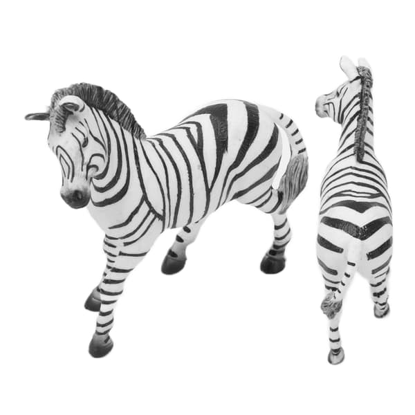 Realistisk Zebrafigur Udsøgt Design Vildt Dyr Zebrafigur Model til Børnegaver Samling Zebramodel