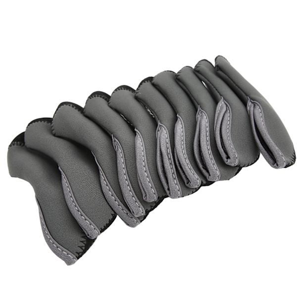 10 st/set järnklubbsöverdrag set golfjärnklubbsöverdrag golfstångshuvudskydd