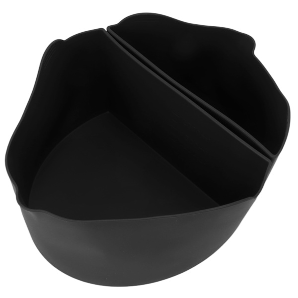 2 i 1 Slow Cooker Divider Gjenbrukbar Mat Grade Silikon Cooker Liner med Løftehåndtak for 6 Quart Pot Svart