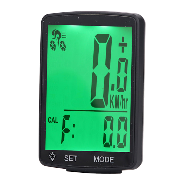 Cykelcomputer med hastigheds- og kadencesensor, 2,8 tommer LCD-display, trådløs cykelcomputer
