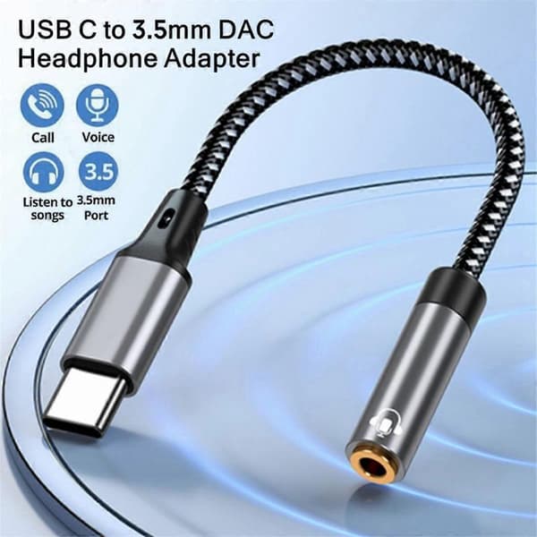 USB-C til 3,5 mm hovedtelefonadapter til --